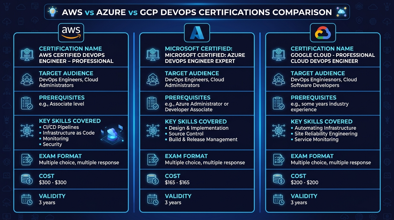 DevOps Certification Comparison 2026