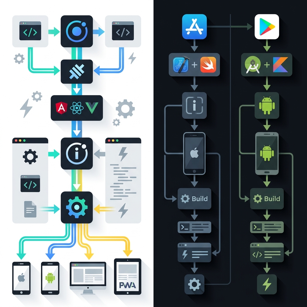 Native App Development vs Ionic Cross-Platform Development Comparison