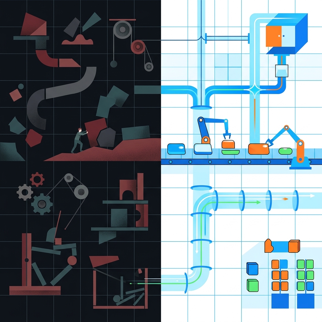 Manual vs Automated App Launch Pipeline Comparison