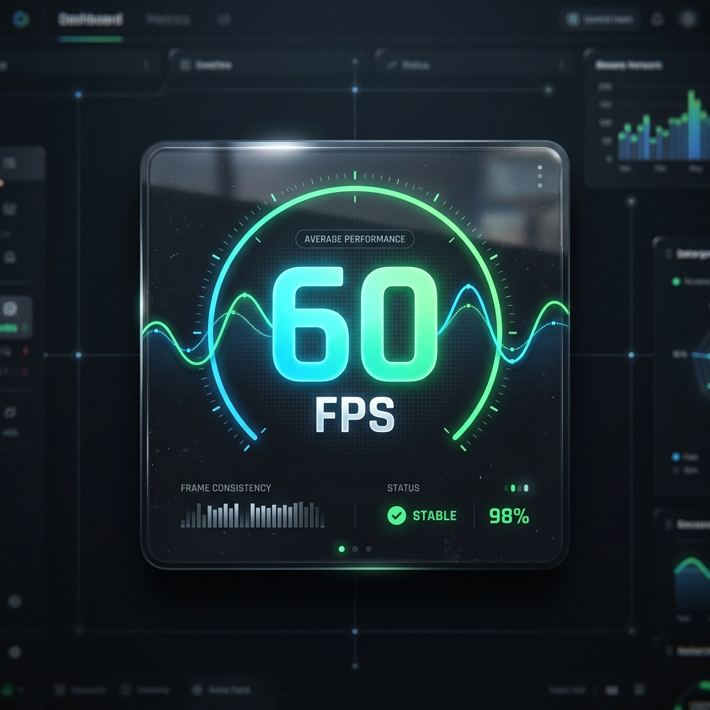 60 FPS Performance Metric Dashboard