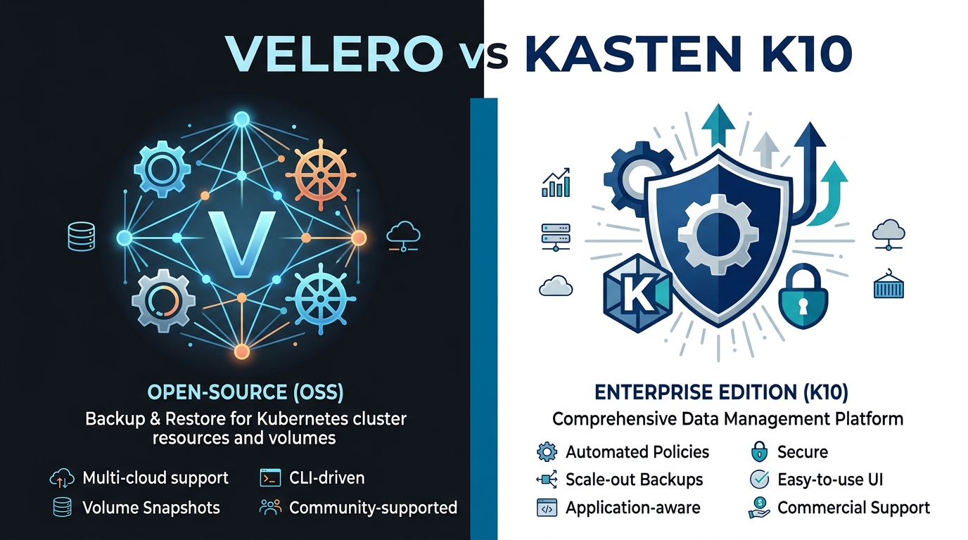 Velero vs Kasten Comparison